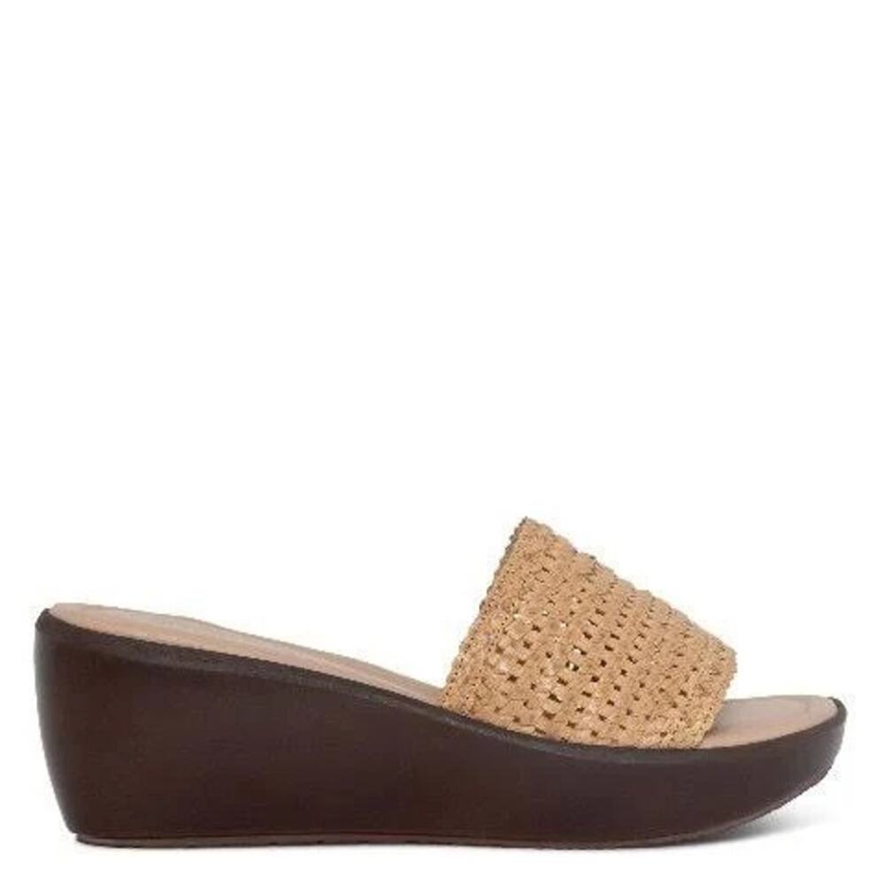 Donald Pliner Linzey Basketweave Wedge Sandals size 9